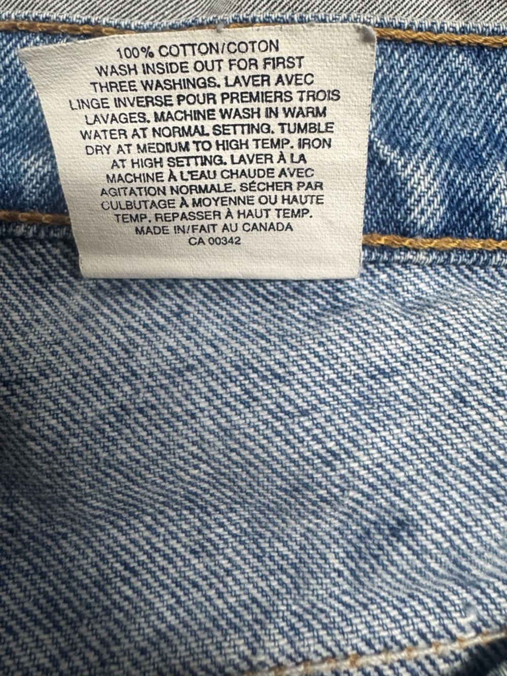 Vintage Levi's 634 Jeans Mens 38x32 Made in Canada Relaxed Straight 100% Cotton - Picture 5 of 8